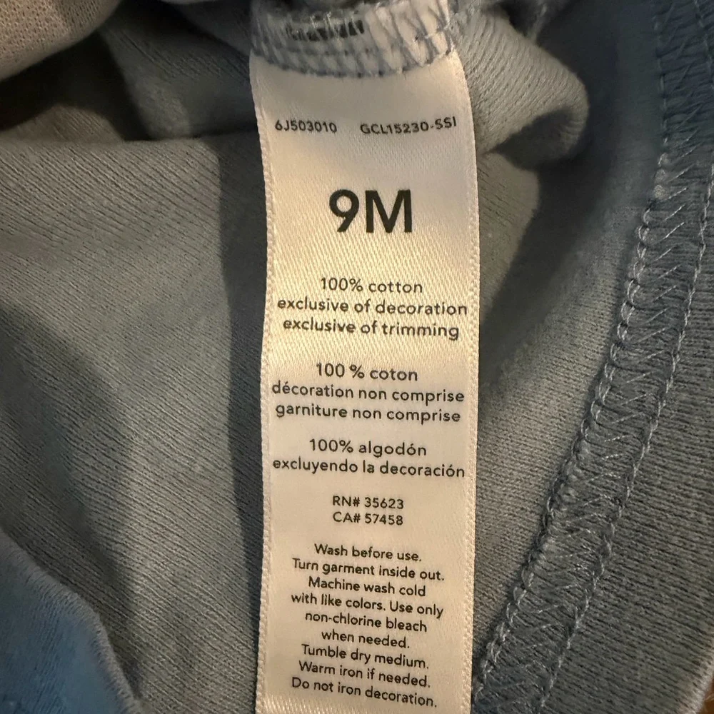 Just One You By Carter's Baby Boy Pajama Top Size 9 Months